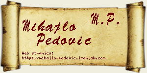 Mihajlo Pedović vizit kartica